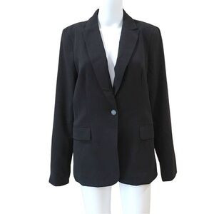 Calvin Klein single button blazer black size 10